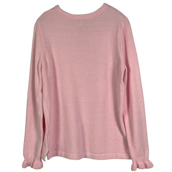 NWT Lilly Pulitzer Calloway Chenille Sweater, Pink Blossom, XL, Style 004498 - Picture 7 of 11